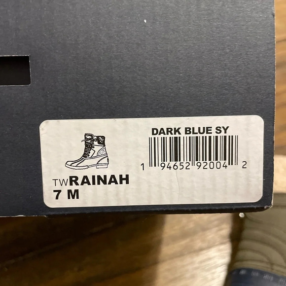 Tommy Hilfiger Rainah Snow Duck Boot Rain Dark Blue Size 7 M Preppy Classic NEW - Picture 5 of 8